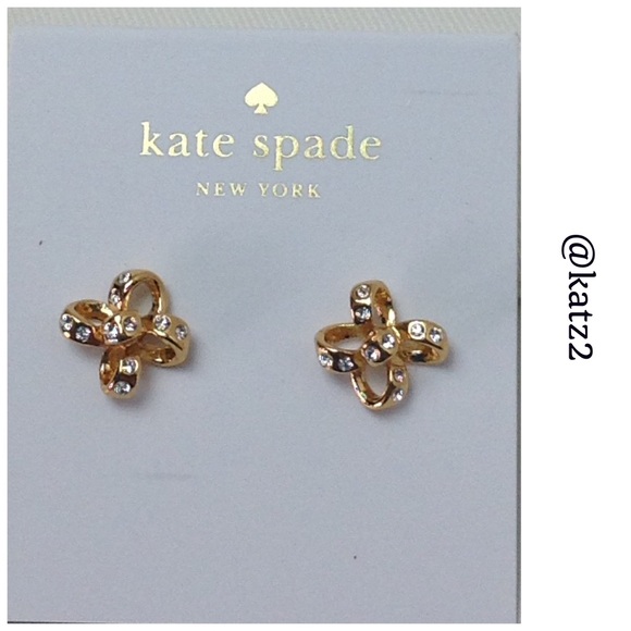 kate spade Jewelry - Kate Spade It's a Tie Bow Studs